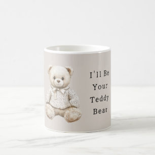 Caneca De Café Urso de Pelúcia de Creme Doce em Suéter