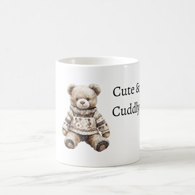 Caneca De Café Urso de Pelúcia Fofo e Aconchegante (Centro)
