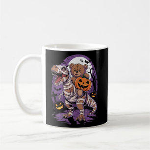 Caneca De Café Urso de pelúcia Halloween Bompkin Tyrannosaurus Re