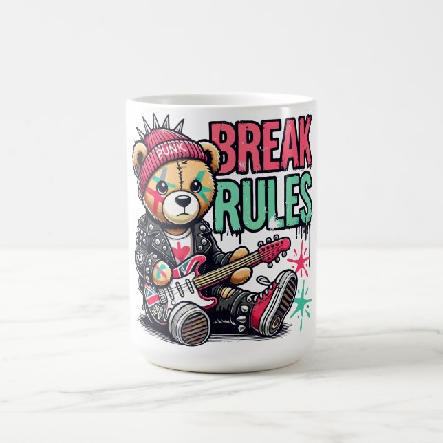 Caneca De Café Urso de Pelúcia Quebra Regras (Centro)