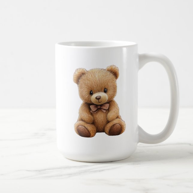 Caneca De Café Urso de Teddy (Direita)