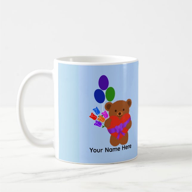 Caneca De Café Urso de Teddy Bonito #3 Mug (Esquerda)