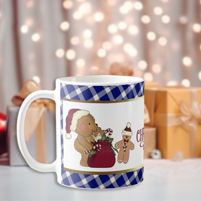 Caneca De Café Urso de Teddy Bonito e Pão Gingerido (Criador carregado)