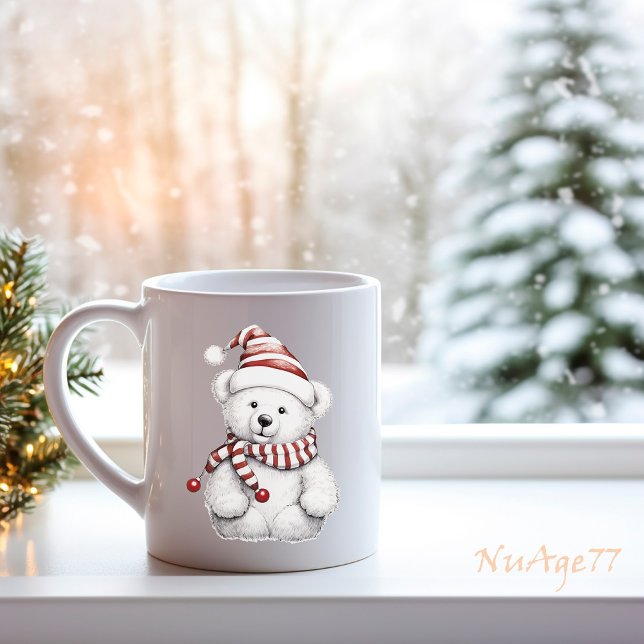 Caneca De Café Urso de Teddy do NATAL (Criador carregado)