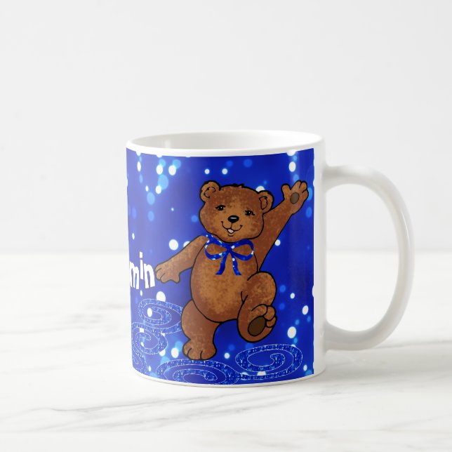 Caneca De Café Urso de ursinho da dança (Direita)