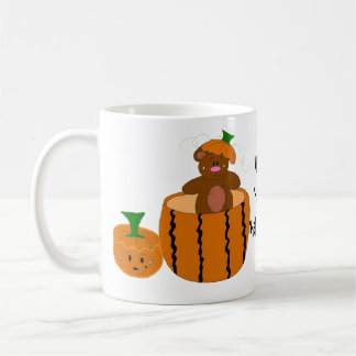 Caneca De Café Urso Disfarçado de Abóbora