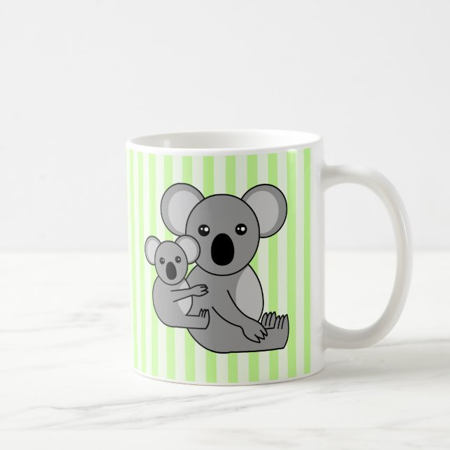Caneca De Café Urso e bebê de Koala bonito (Direita)
