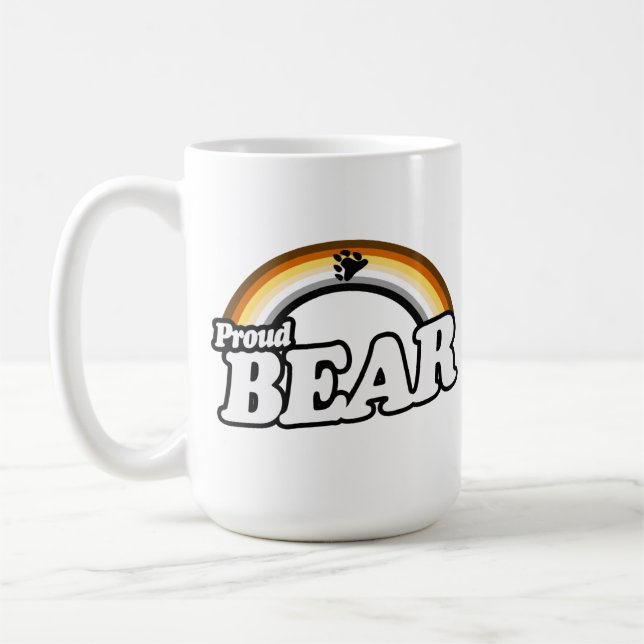 Caneca De Café Urso e Orgulhoso (Esquerda)