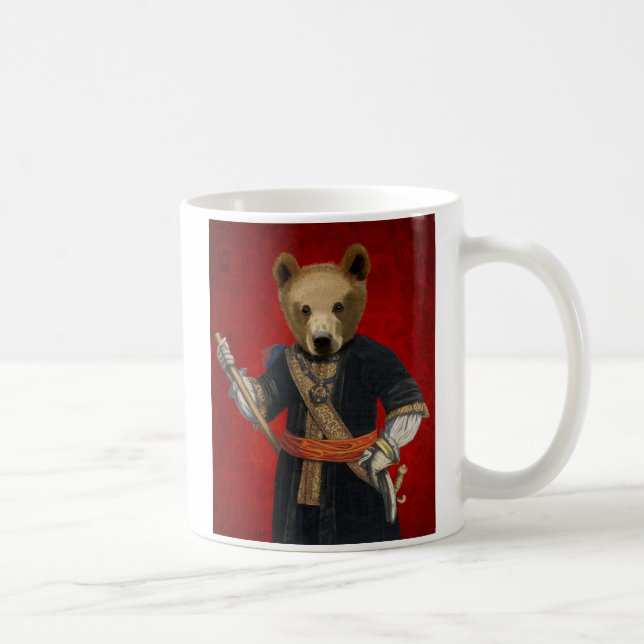 Caneca De Café Urso em Robôs Azuis 3 (Direita)