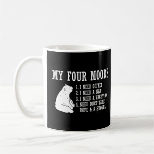 Caneca De Café Urso Engraçado Meus Quatro Motivos Preciso De Café