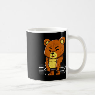 Caneca De Café Urso Fisiculturista Musculação Músculo Academia Le