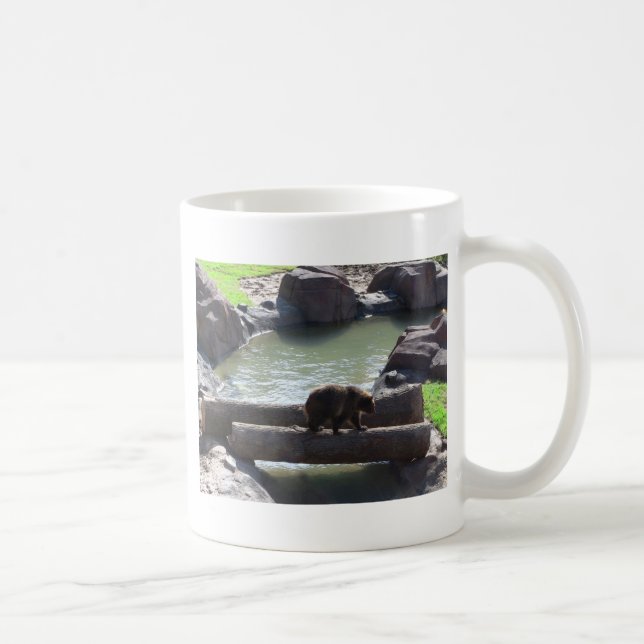 Caneca De Café Urso Grizzly (Direita)