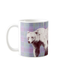 Urso Mãe Xadrez Lavanda