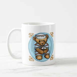 Caneca De Café Urso Marinheiro