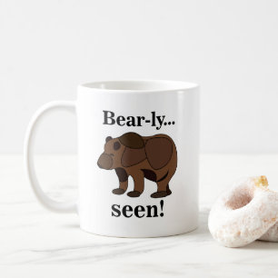 Caneca De Café Urso Marrom Animal Humor Divertido Citação
