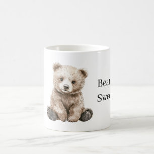 Caneca De Café Urso Marrom Beary Doce