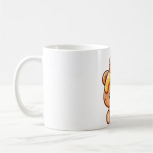 Caneca De Café Urso & Mel Animais Fofos