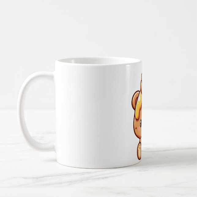 Caneca De Café Urso & Mel Animais Fofos  (Esquerda)