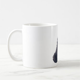 Caneca De Café Urso Negro Delícia � Arte Animal Bela