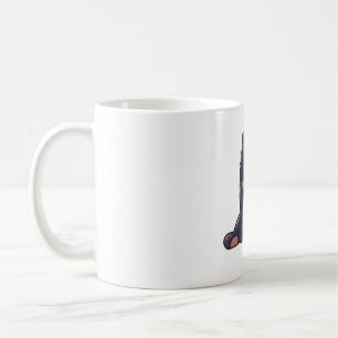 Caneca De Café Urso Negro Delícia � Arte Animal Bela