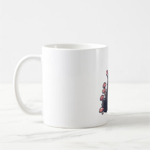 Caneca De Café Urso Negro Delícia � Arte Animal Bela