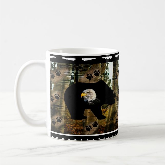 Caneca De Café Urso Negro - Urso Negro - Urso Negro - Imprime Nat (Esquerda)