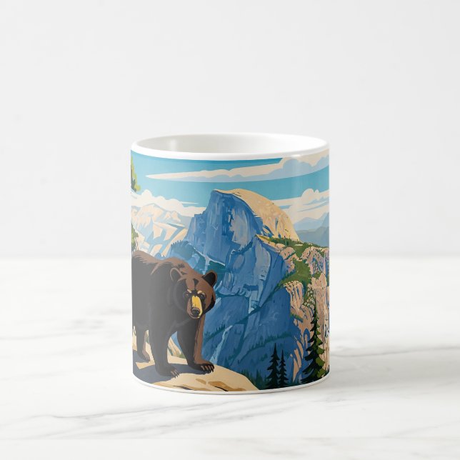 Caneca De Café Urso no Parque Nacional de Yosemite (Centro)