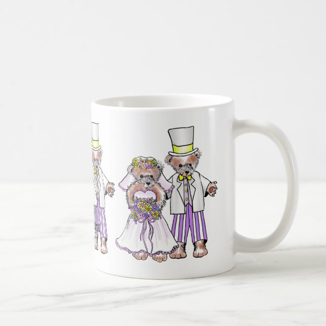 Caneca De Café Urso-Noiva E Maçãs De Almoço (Direita)