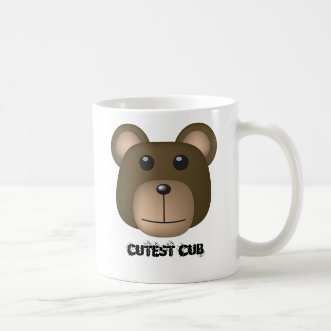 Caneca De Café Urso, o Cub o mais bonito (Direita)