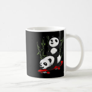 Caneca De Café Urso Panda De Skate Urso Selvagem Panda De Skate D