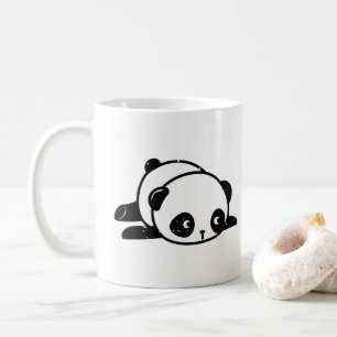 Caneca De Café Urso Panda Preguiçoso Não Pode Adultar Mug