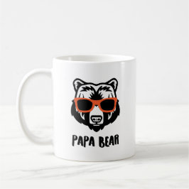 Caneca De Café Urso Papa Gráfico Personalizado