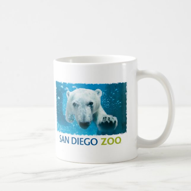 Caneca De Café Urso polar do jardim zoológico de San Diego (Direita)