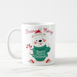 Caneca De Café Urso Polar Feliz de Natal