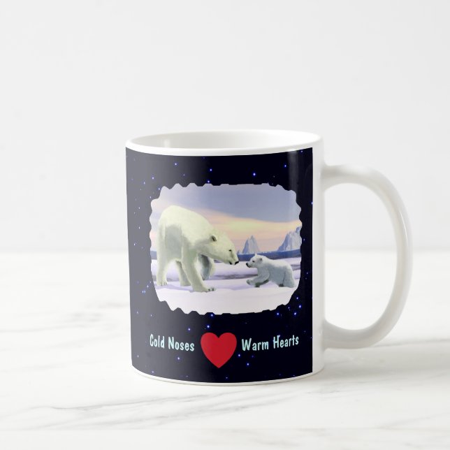 Caneca De Café Urso Polar - Melhor Nariz Da Mãe (Direita)