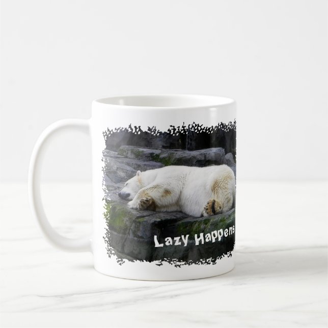 Caneca De Café Urso Polar Preguiçoso (Esquerda)