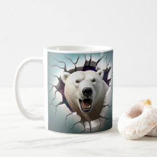 Caneca De Café Urso Polar Quebrando Café, Chá, Mug De Cacau