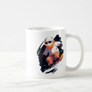 Caneca De Café Urso Polar Snowboard Snowboard Wint