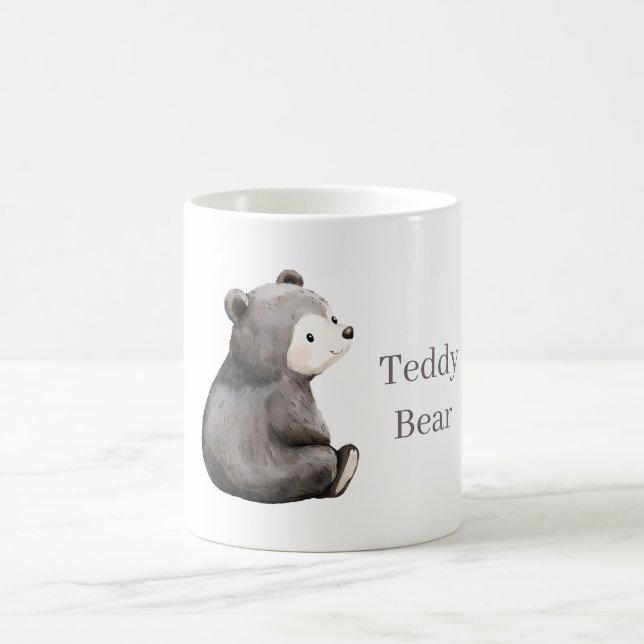 Caneca De Café Urso Preto Feliz (Centro)