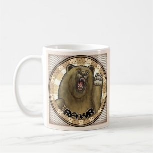 Caneca De Café Urso Rawr