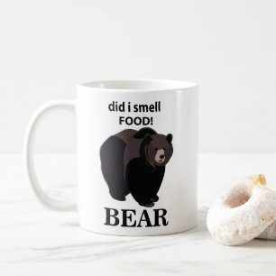 Caneca De Café Urso Será que eu cheirei comida Urso engraçado