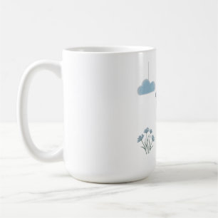 Caneca De Café Urso Sonolento com Nuvens Sonhadoras