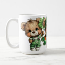 CANECA DE CAFÉ URSOS DE PELÚCIA VESTIDOS IRLANDESES FOFOS ADORÁVE