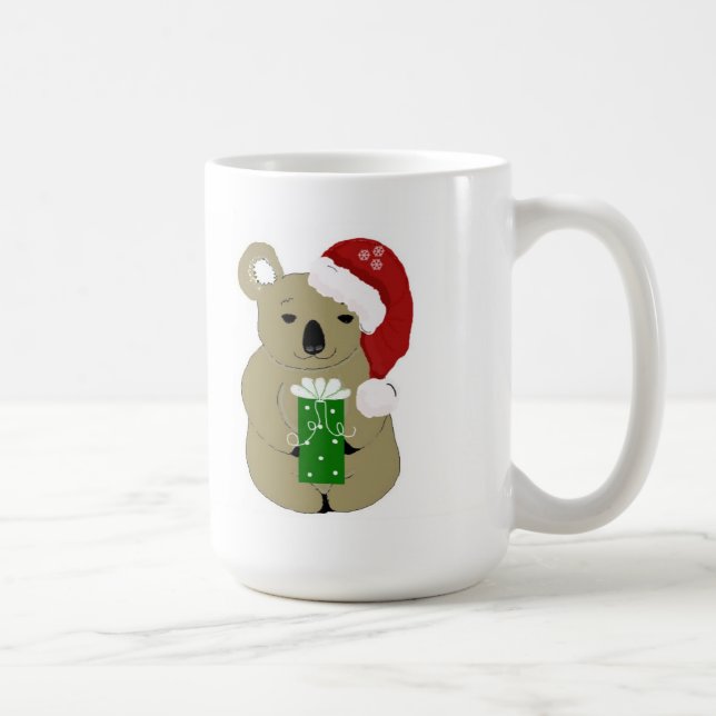 Caneca De Café Ursos Koalás de Natal (Direita)