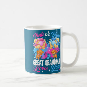 Caneca De Café Ursos Nk Ou Azul Bisavó Ama Você Revelação De Gêne