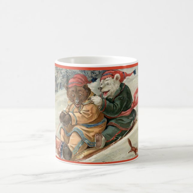 Caneca De Café Ursos no Trenó (Centro)