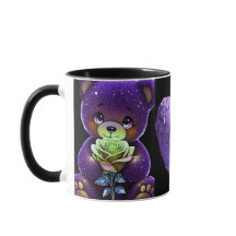 Caneca de Café Ursos Roxos Enfeitiçados AlexDizain
