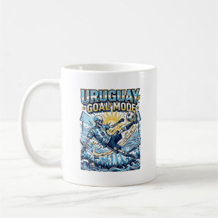Caneca De Café Uruguai Modo Gol Esqueleto Atacante Nações Dinâmic