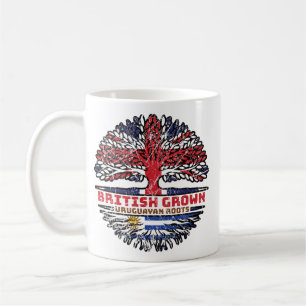Caneca De Café Uruguai Uruguai Uk Reino Unido Árvore Britânica