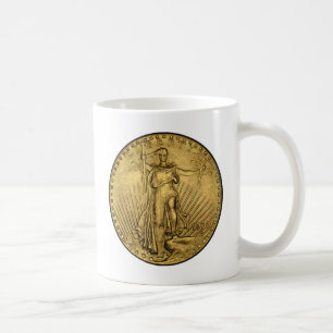 CANECA DE CAFÉ US$ 20 PIECE DOURADA
